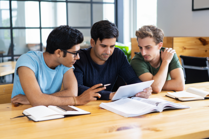 three men planning to study in Australia