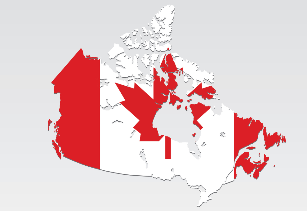 Study in Canada map