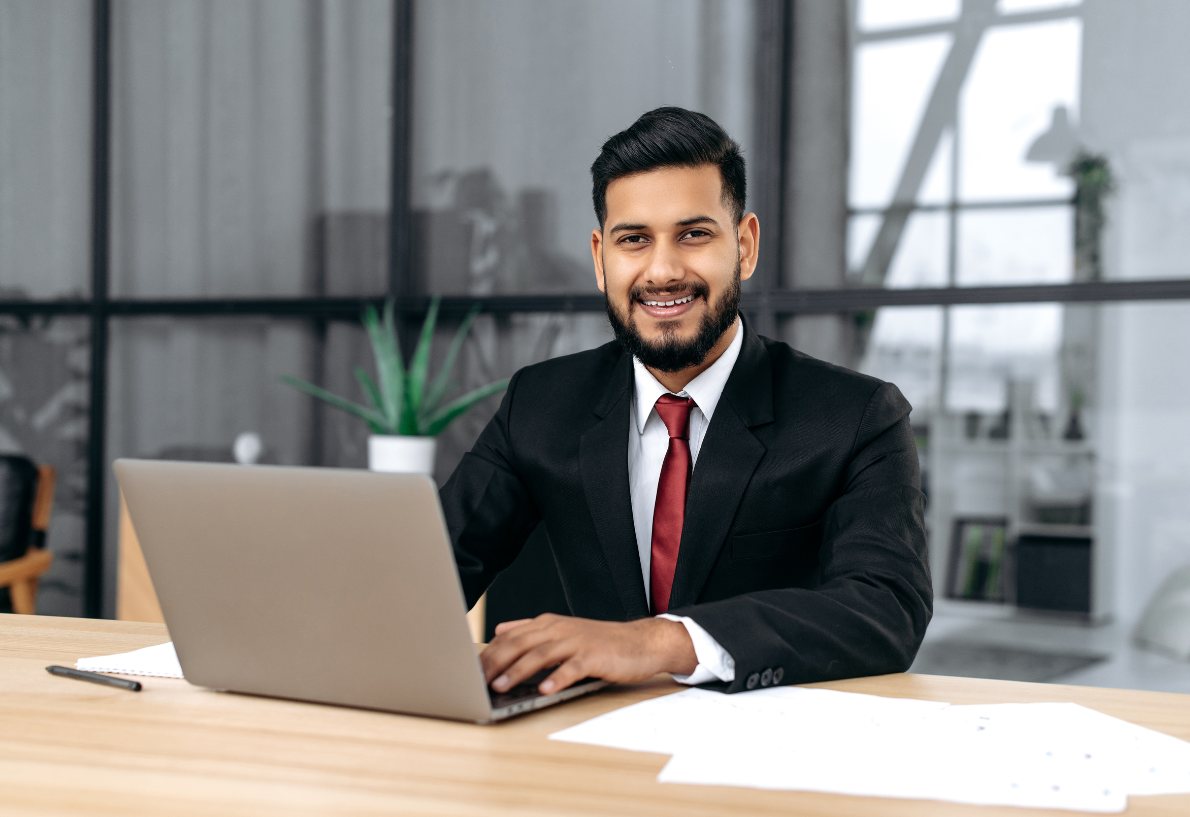 a happy man planning to study in Canada